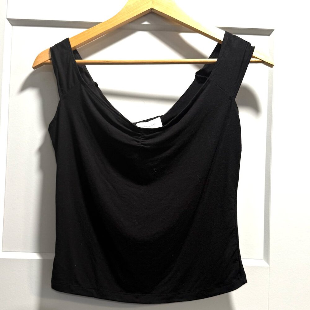 Reformation Haven Knit Top – Black, Size Large